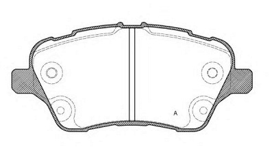 OPEN PARTS bpa151400 -  Комплект тормозных колодок, дисковый тормоз